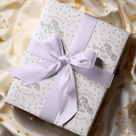 Schattigee Paarse Spooky Schattigee oktober Baby s Cadeaupapier