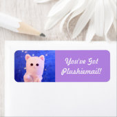 Schattigee Paarse stijlvolle gepersonaliseerde fot Etiket (Insitu)