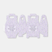 Schattigee Paarse Tampon Pattern Eerste Periode Pa Bedankdoosjes (Uitgevouwen)