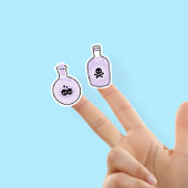 Schattigee Paarse toverdrank Stickers