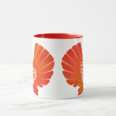 Schattigee Paarse Turkije Vorm met Teksttypografie Mok (Midden)