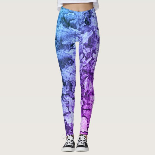 Schattigee paarse vrouwen Leggings | Vrouwenkledin (Voorkant)