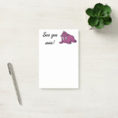 Schattigee Paarse Walrus Cartoon, Vriendelijke Oce Post-it® Notes (Kantoor)