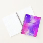 Schattigee Paarse Waterverf Script Gratitude Journ Notitieboek (Binnen)