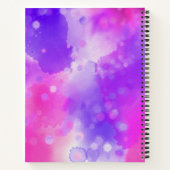 Schattigee Paarse Waterverf Script Gratitude Journ Notitieboek (Achterkant)