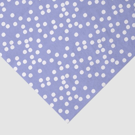 Schattigee Paarse & Witte Confetti/Polkadots Tissuepapier (Detail)
