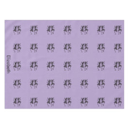 Schattigee Paarse, zwarte Silhouette Celebration Tafelkleed