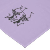 Schattigee Paarse, zwarte Silhouette Celebration Tafelkleed (Gekanteld)