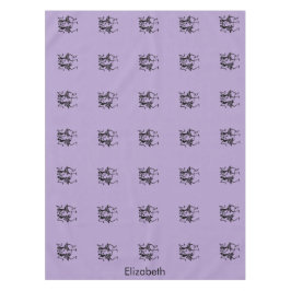 Schattigee Paarse, zwarte Silhouette Celebration Tafelkleed