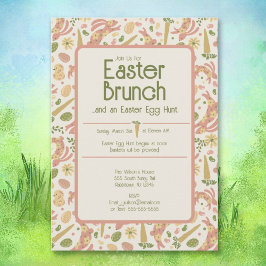 Schattigee paasbrunch & eierjacht uitnodiging