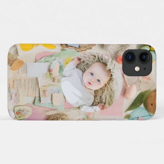 Schattigee Paascollage scrapbook foto Case-Mate iPhone Case (Achterkant (horizontaal))