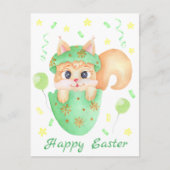 Schattigee Paaseekhoorn voor een positief humeur Briefkaart (Voorkant)