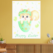 Schattigee Paaseekhoorn voor een positief humeur Canvas Afdruk (Insitu (Woonkamer))