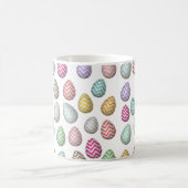 Schattigee paasei patroonkleuren koffiemok (Center)