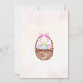 Schattigee paaseierjacht verjaardagsfeestuitnodigi kaart (Achterkant)