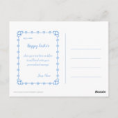 Schattigee paashaas 01 briefkaart (Achterkant)