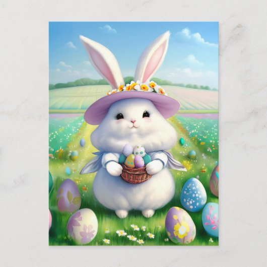 Schattigee paashaas 01 briefkaart (Voorkant)