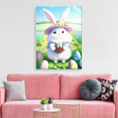 Schattigee paashaas 01 canvas afdruk (Insitu (Woonkamer))