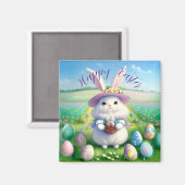 Schattigee paashaas 01 magneet (Voorkant / Achterkant)