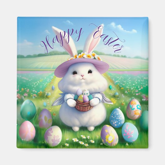 Schattigee paashaas 01 magneet (Voorkant)