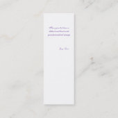 Schattigee paashaas 01 mini visitekaartje (Achterkant)