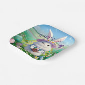 Schattigee paashaas 01 papieren bordje (Gebogen)