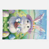 Schattigee paashaas 01 theedoek (Horizontaal)