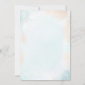 Schattigee paashaas Elegant Blue Boy Baby shower Kaart (Achterkant)