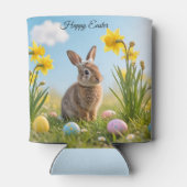 Schattigee paashaas en narcis blikjeskoeler (Achterkant)