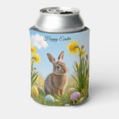 Schattigee paashaas en narcis blikjeskoeler (Blikje Achterkant)