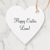 Schattigee paashaas in de bloemetjes bedankjes labels (Achterkant)