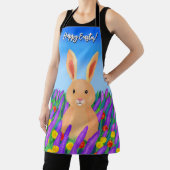 Schattigee paashaas in de bloemetjes schort (Insitu)