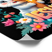 Schattigee paashaas Jesus Faith Cross Christelijk Poster (Hoek)
