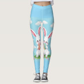 Schattigee paashaas Leggings – Fun Spring De (Voorkant)