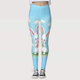 Schattigee paashaas Leggings – Fun Spring De
