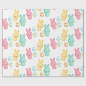 Schattigee Paashaas Marshmallows Cadeaupapier (Vlak)