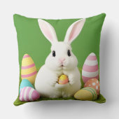 Schattigee paashaas met decoratieve eieren kussen (Achterkant)