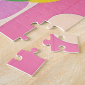 Schattigee paashaas met decoratieve eieren legpuzzel (Zijkant)