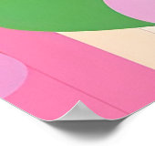 Schattigee paashaas met decoratieve eieren poster (Hoek)