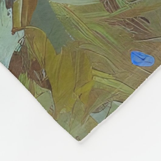 Schattigee paashaas met gekleurde eieren fleece deken (Hoek)