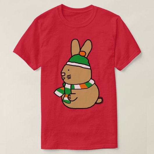 Schattigee paashaas op St Patricks Day T-shirt (Design voorkant)
