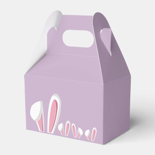 Schattigee paashaas oren bedankdoosjes (Achterkant)