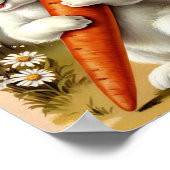 Schattigee paashaas Spring Flower Decor Poster (Hoek)