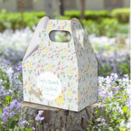 Schattigee Paashaas Spring Tulpen Bloemen Bedankdoosjes