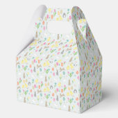 Schattigee Paashaas Spring Tulpen Bloemen Bedankdoosjes (Achterkant)