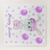 Schattigee paashaas voor een positief humeur Poste Legpuzzel (Horizontaal)