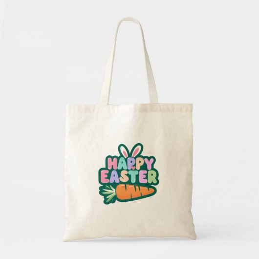 Schattigee paashaas voor een positief humeur tote bag (Voorkant)