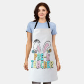 Schattigee paashoppy Pre K Teacher Bunny Ears Schort (Gedragen)