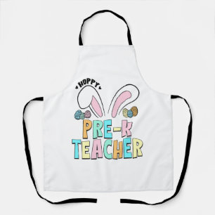 Schattigee paashoppy Pre K Teacher Bunny Ears Schort