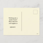 Schattigee paaskat vakantie Briefkaart (Achterkant)